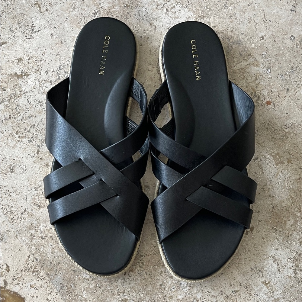 Cole Haan Women's Black Slide Sandals